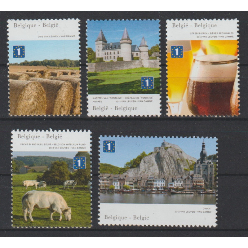 2012 - COB 4280/84 - Stamps from the sheet - MNH