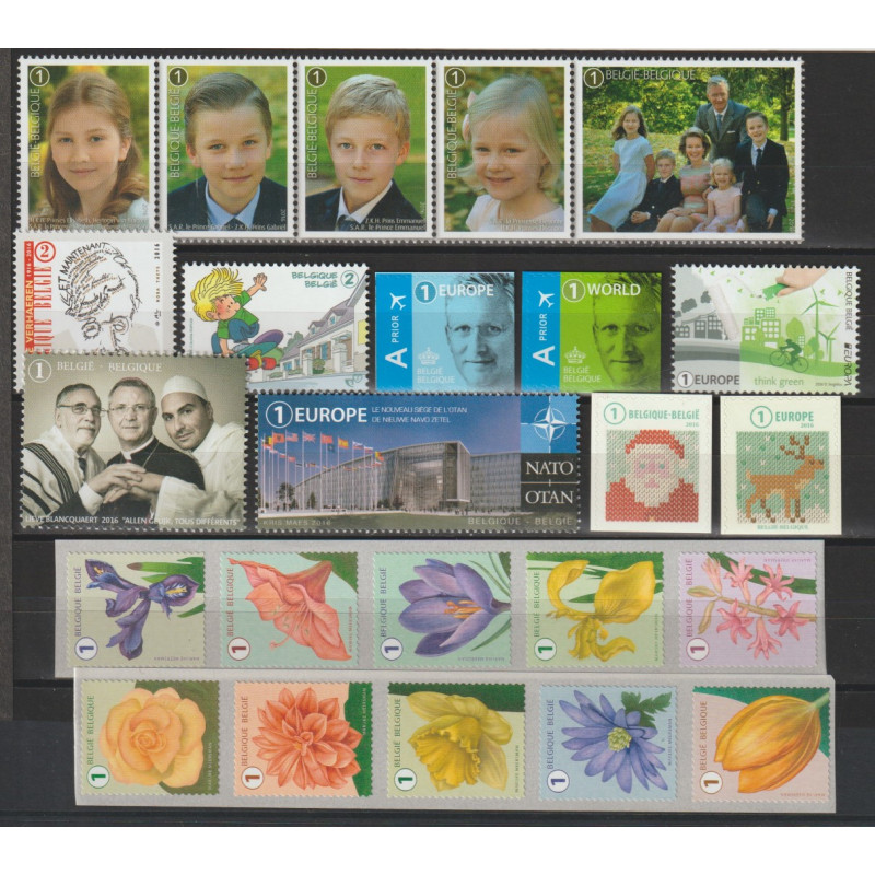 2016** - Year set - 24 stamps - Sale price is 27% below face value - MNH