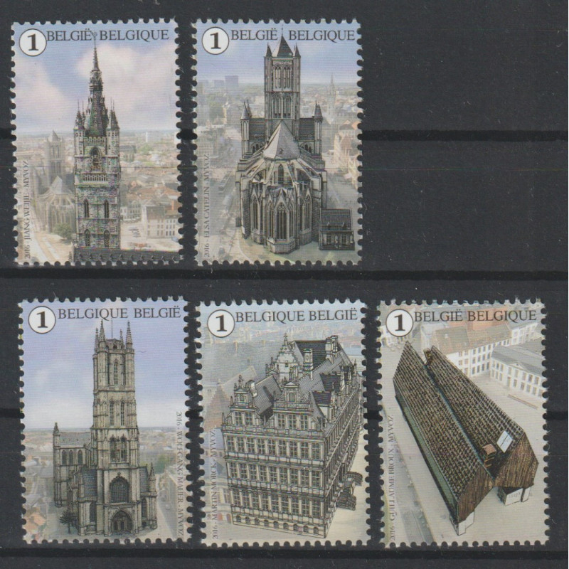 2016 - COB 4581/85 - Stamps from the sheet - MNH