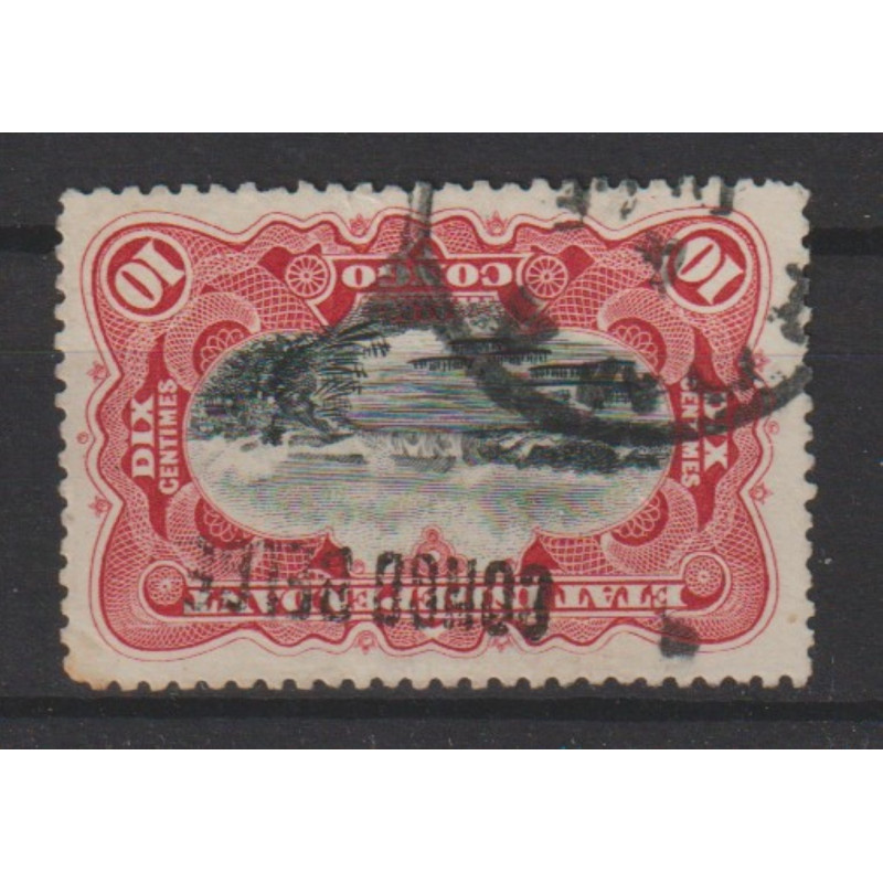 1909 - Congo - COB 31L - SCOTT 32a - Handstamped