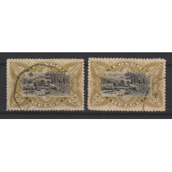 1909 - CONGO - COB 53 + 53a...