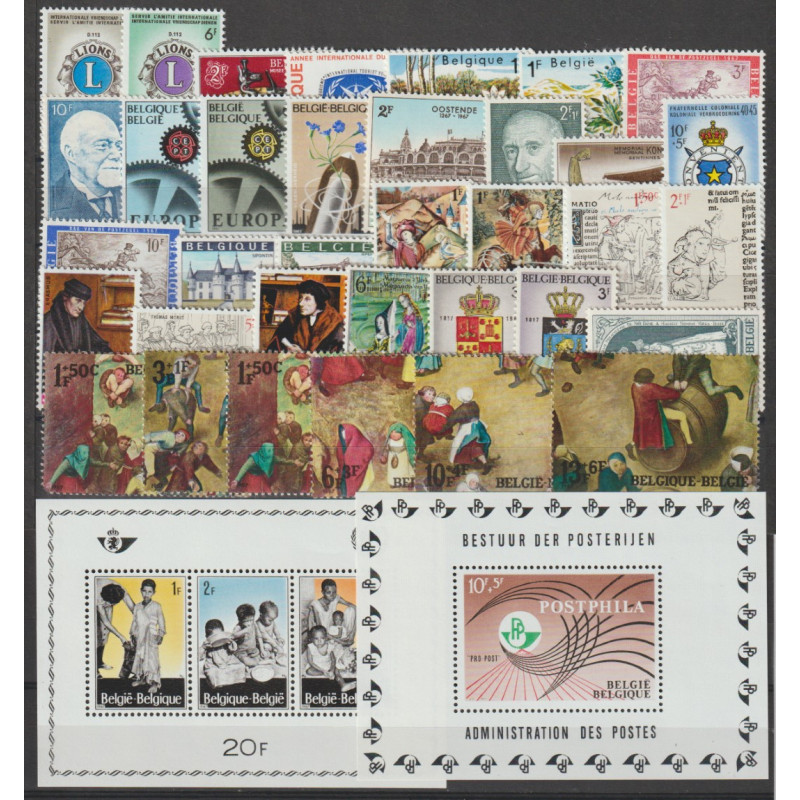 1967** - Year set - 35 stamps + 2 sheets - MNH