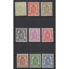 1935 - COB 418A/26** - SCOTT 265/70 + 272/3 + 275 - MNH