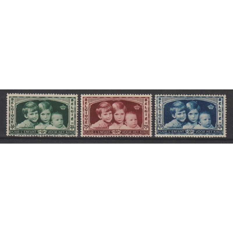 1935 - COB 404/6** - Scott B163/5 - MNH