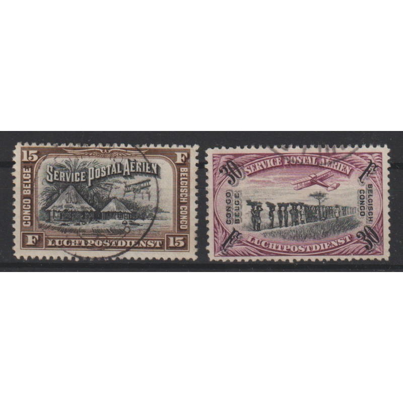 1930 - CONGO - Air Post - COB PA5/6 - Scott C5/6