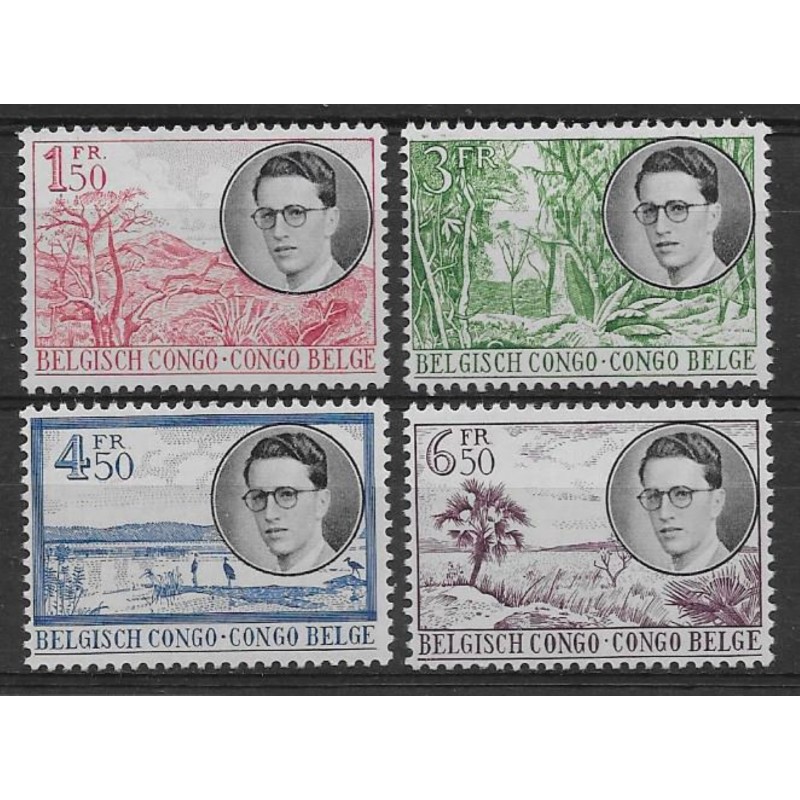 1955 - CONGO - COB 329/32** - SCOTT 290/3 - MNH