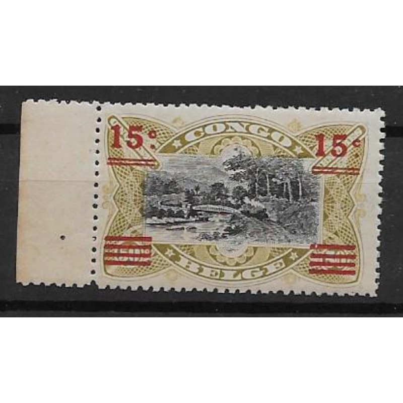 1921 - Congo - COB 87B* - Scott 66 - SURCHARGED