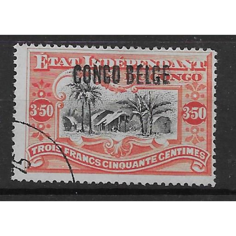 1909 - Congo - COB 37L - SCOTT 38a - Handstamped