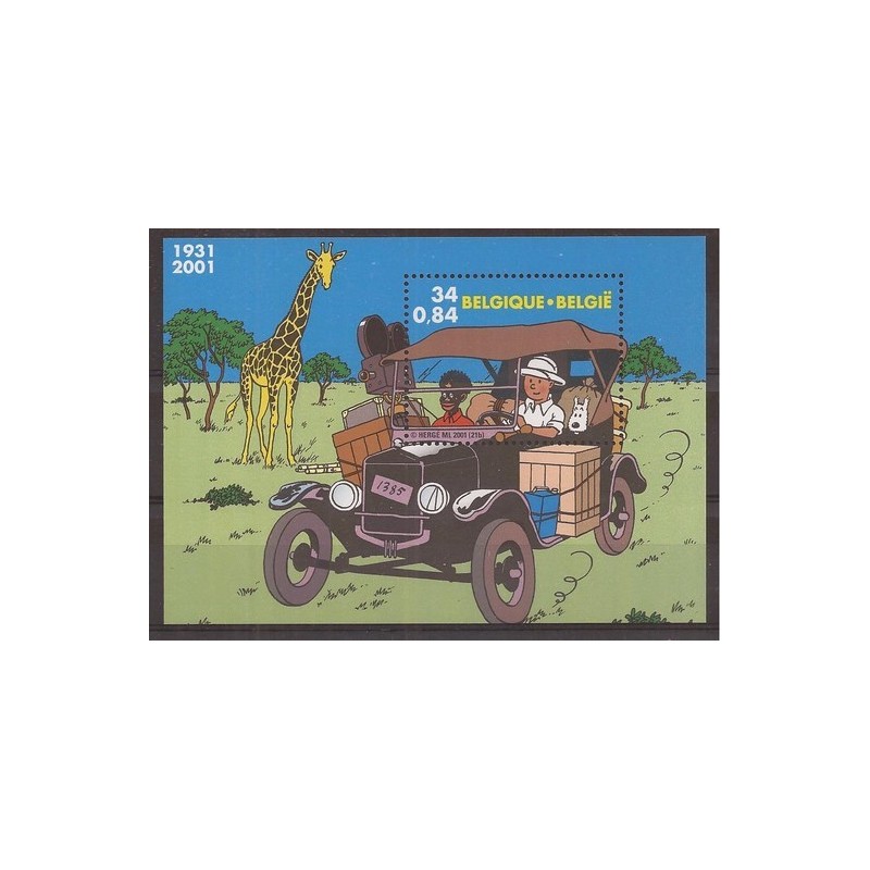 2001 - COB BL93** - SCOTT 1876 - Tintin in Africa - MNH