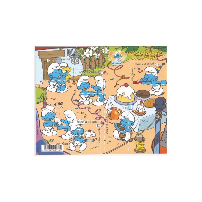 2008 - COB BL159** - SCOTT 2319 - Smurfs