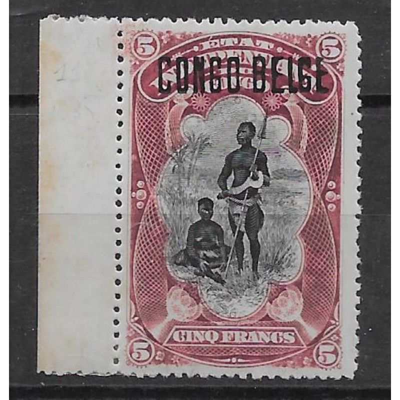 1909 - Congo - COB 38L* - SCOTT 39a - Handstamped