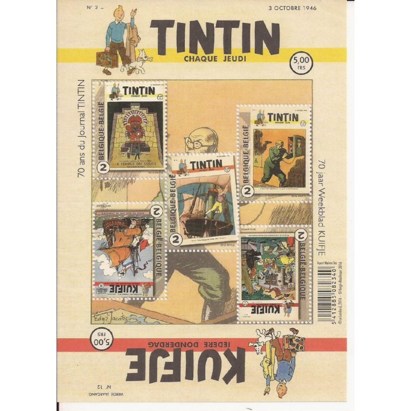 2016 - COB BL242** - 70 years the newspaper Tintin