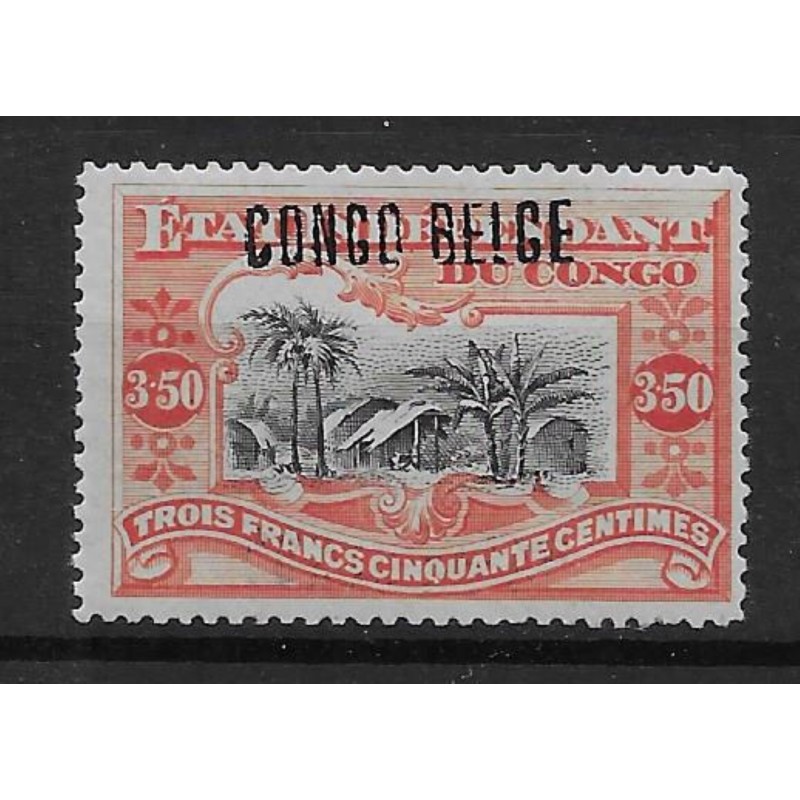 1909 - Congo - COB 37L* - SCOTT 38a - Handstamped