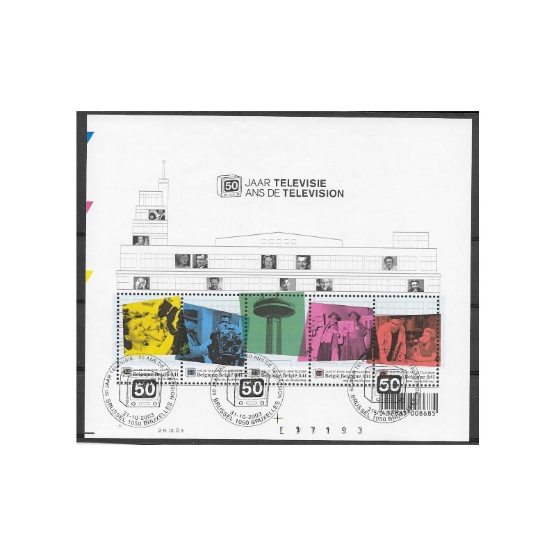 2003 - COB BL106 - Scott 1984 - Belgian Television, 50th Anniv.
