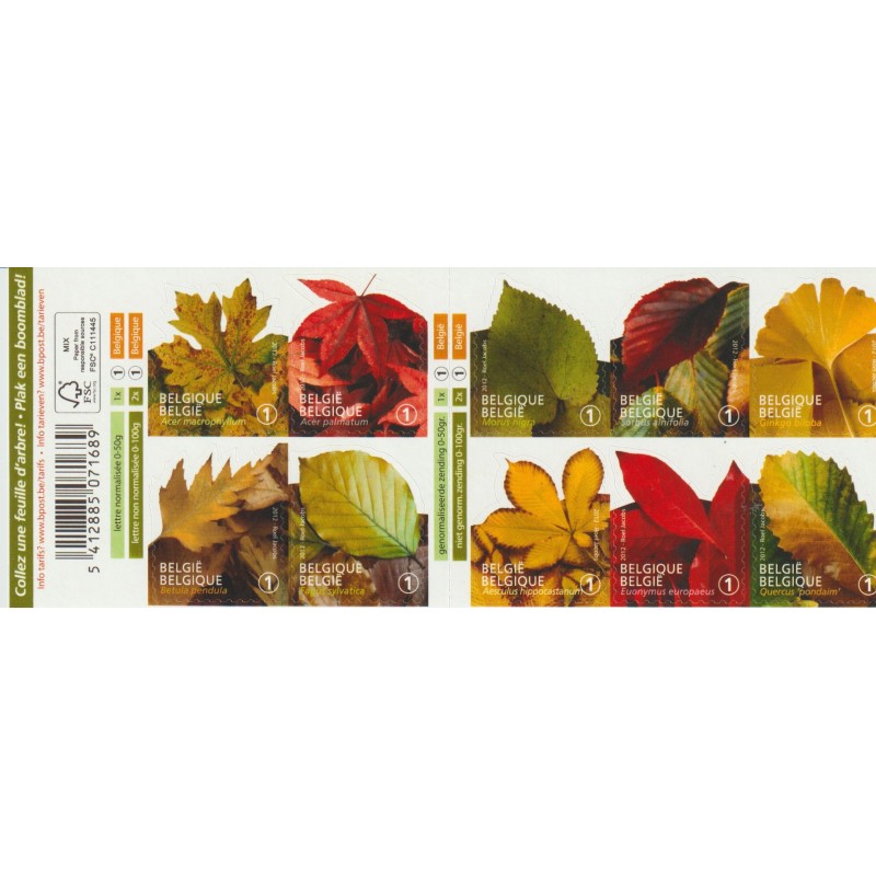 2012 - COB B132** - SCOTT 2592/2601a - Booklet - Tree Leaves - MNH