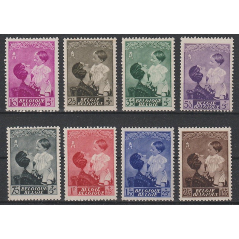 1937 - COB 447/54** - Scott B189/96 - MNH