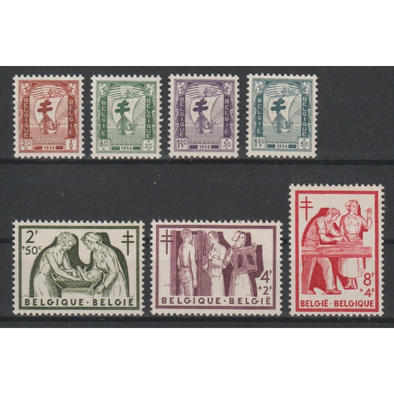 1956 - COB 998/1004* - SCOTT B592/8 -MH