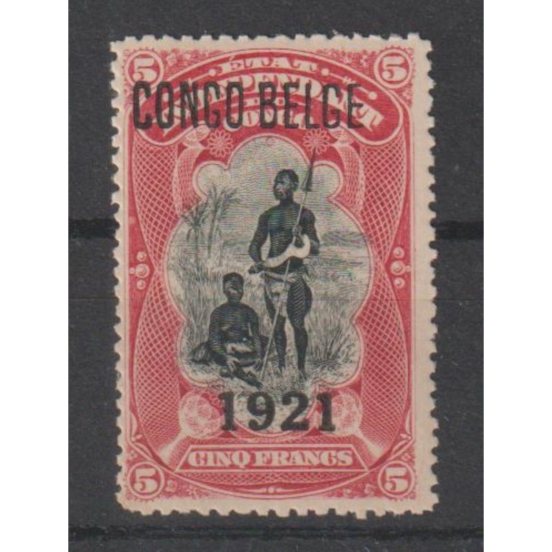 1921 - Congo - COB 93A** - Scott 72 - SURCHARGED