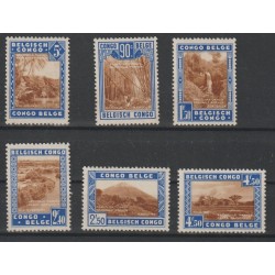 1938 - CONGO - COB 203/8**...