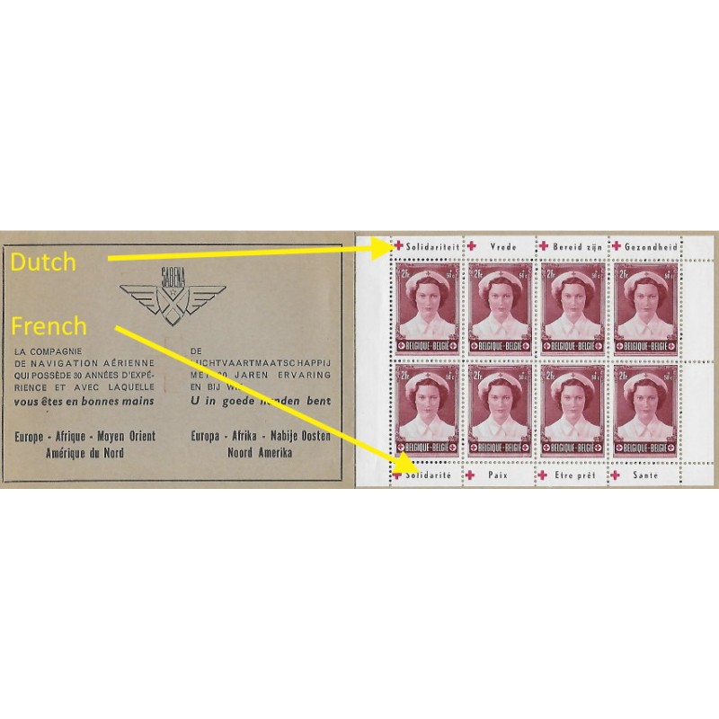 1953 - COB 914B** - SCOTT B534a - Booklet - MNH