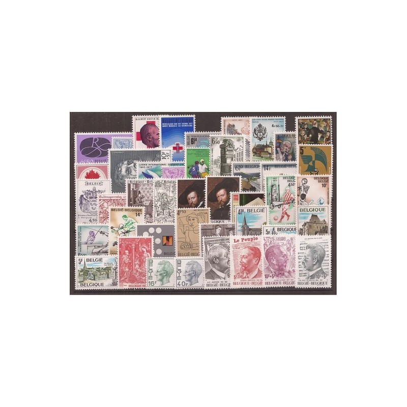 1977** - Year set - 43 stamps + 1 sheet - MNH