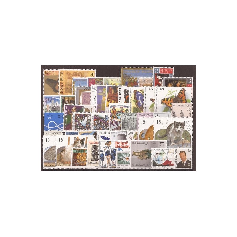 1993** - Year set - 44 stamps + 1 sheet - MNH