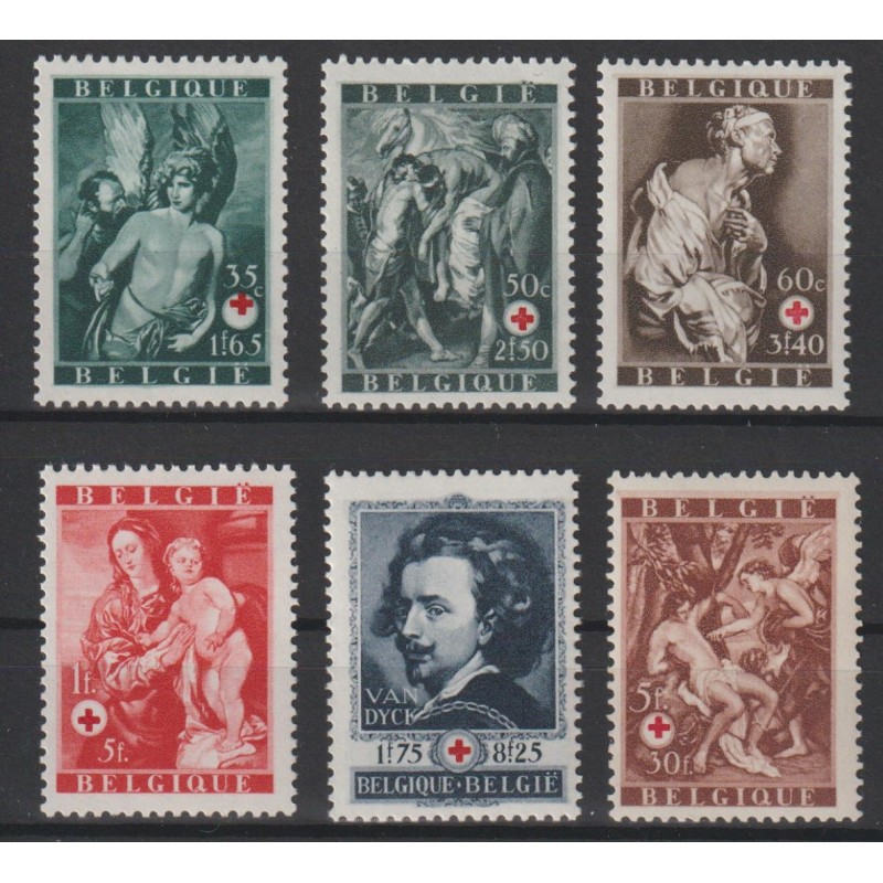 1944 - COB 647/52** - Scott B370/5 - MNH