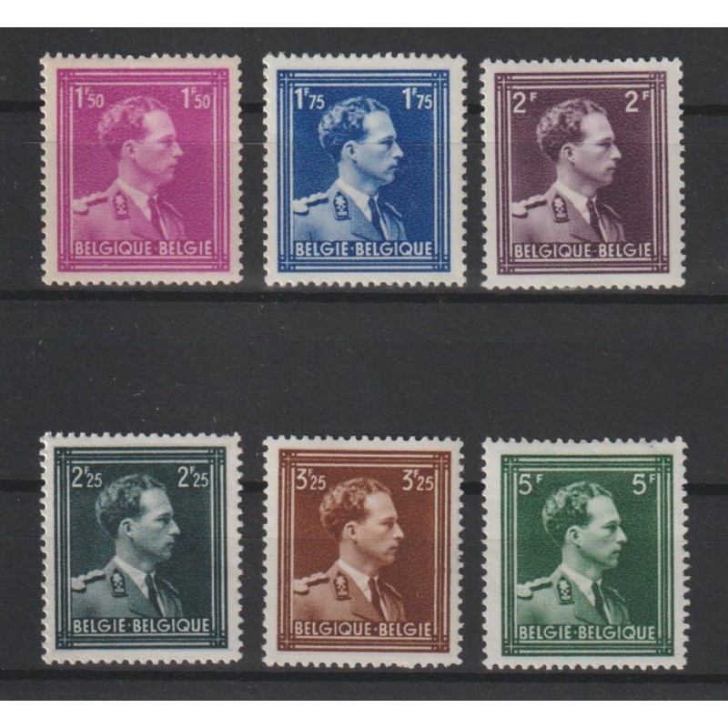 1943 - COB 641/6* - Scott 286/7 + 289/90 + 292/3 - MH