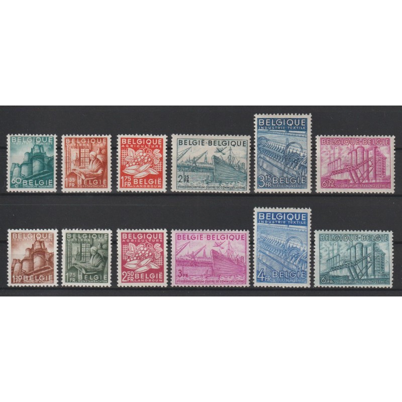 1948 - COB 761/72* - Scott 374/85 - MH