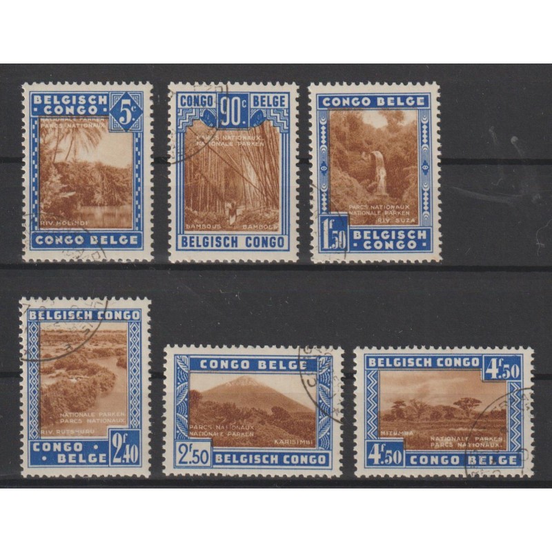 1938 - CONGO - COB 203/8 - SCOTT B26a/f