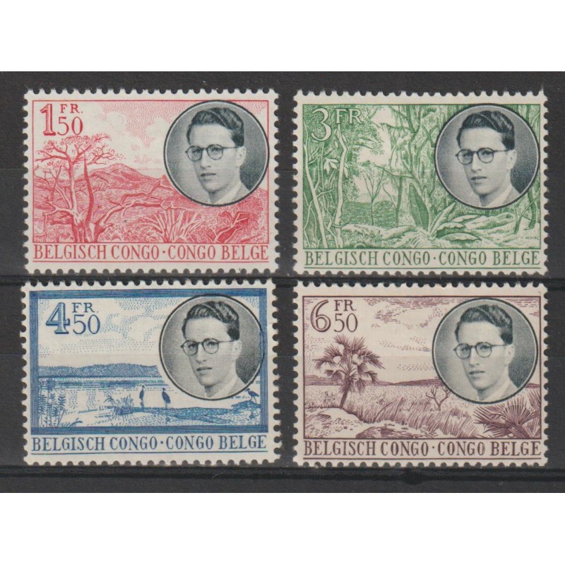 1955 - CONGO - COB 329/32* - SCOTT 290/3 - MH