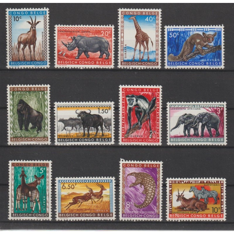 1959 - CONGO - COB 350/61* - SCOTT 306/17 - MH