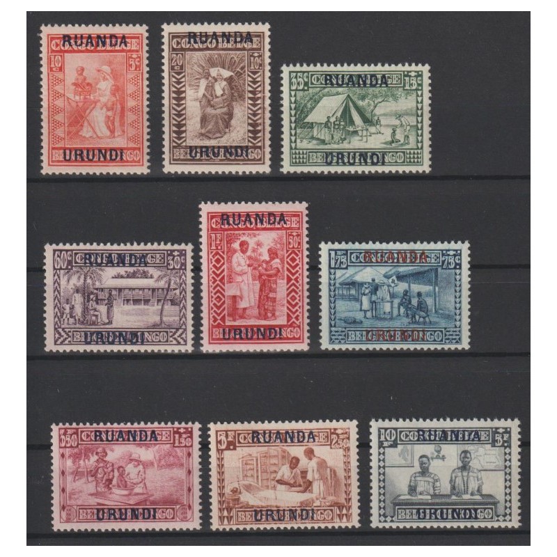 1930 - RUANDA-URUNDI - COB 81/9** - MNH