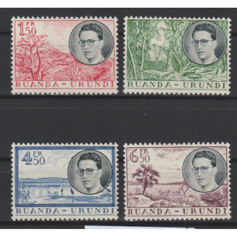 1955 - Ruanda-Urundi - COB 196/9* - MH