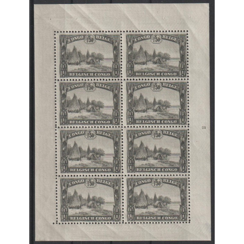 1931 - CONGO - Sheet - COB 177A** - SCOTT 149b - MNH