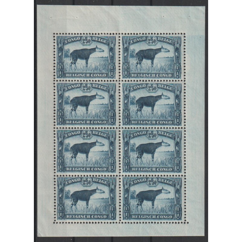 1931 - CONGO - Sheet - COB 178A** - SCOTT 151b - MNH