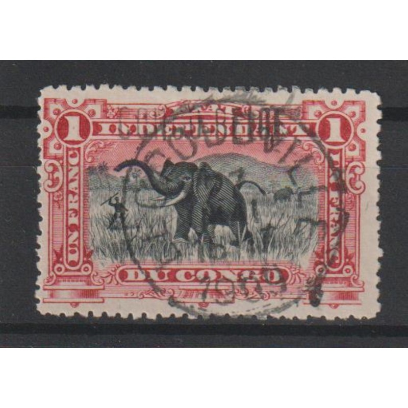 1909 - Congo - COB 36L5 - SCOTT 37a - Handstamped in Bruxelles