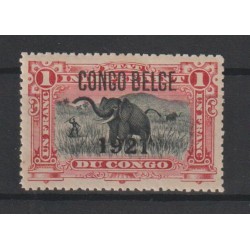 1921 - Congo - COB 91A** -...