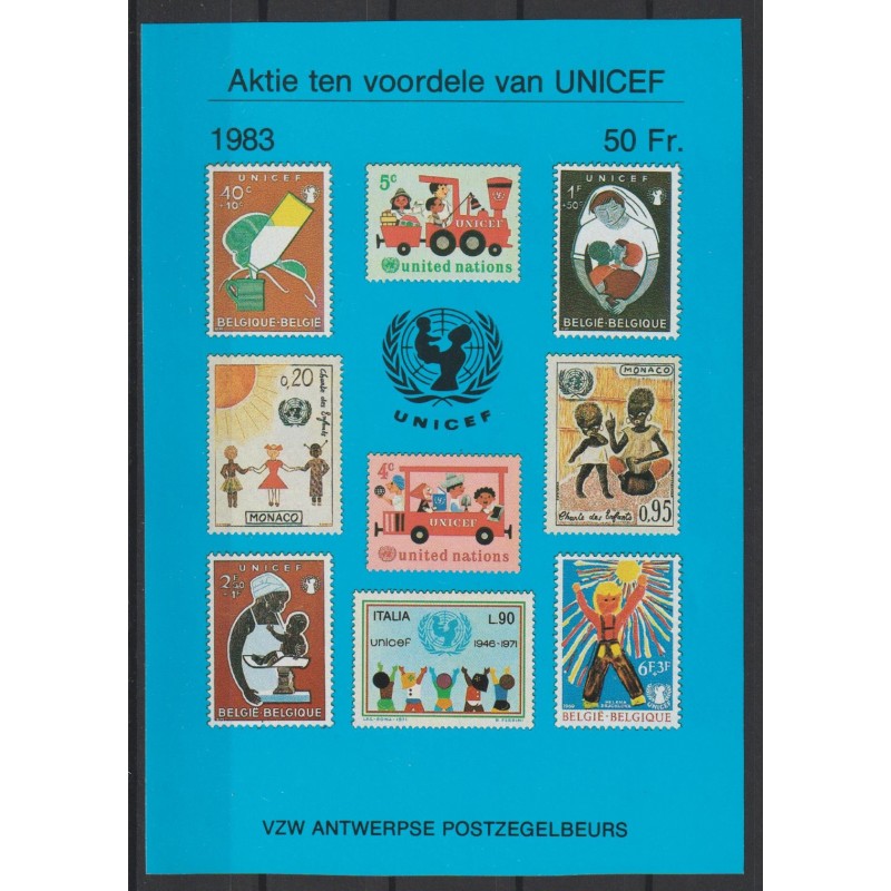 1984 - Erinnophilie - COB E135** - UNICEF - Dutch text - MNH