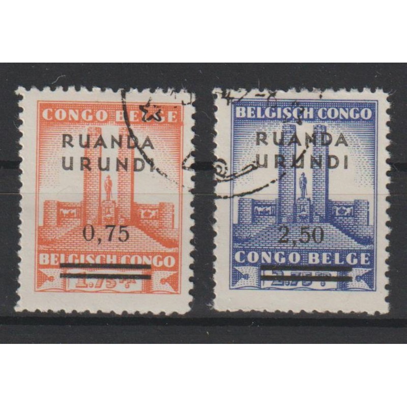 1942 - Ruanda-Urundi - COB 124/5