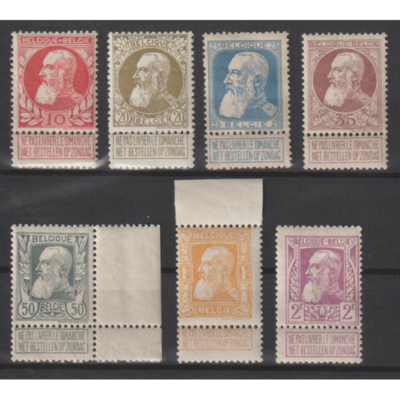 1905 - COB 74/80** - SCOTT 85/91 - MNH