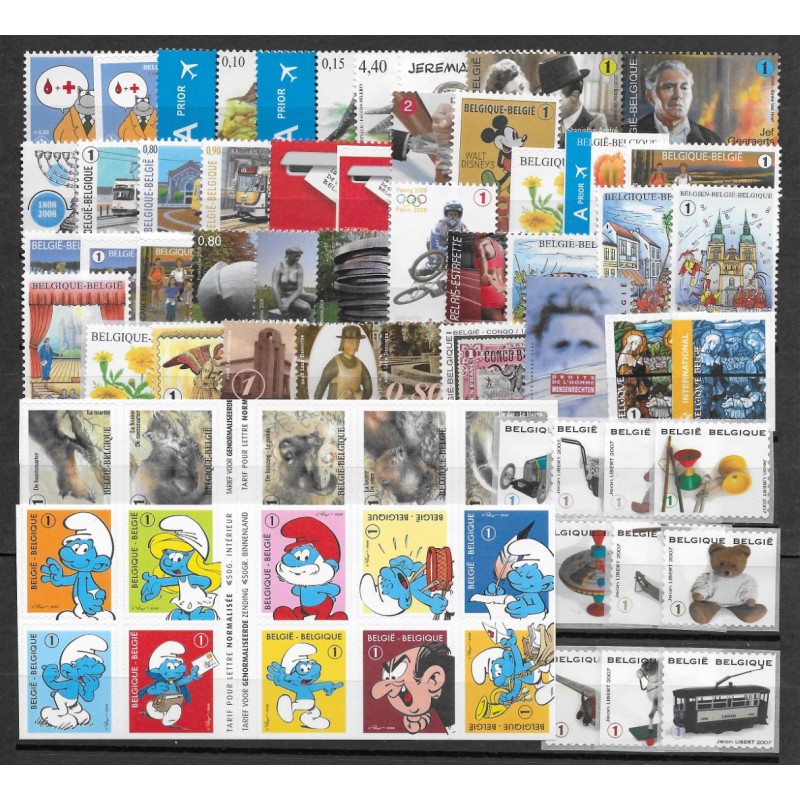 2008** - Year set - 65 stamps -  MNH