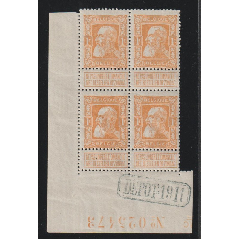 1905 - COB 79** - SCOTT 90 - Block of 4 - MNH