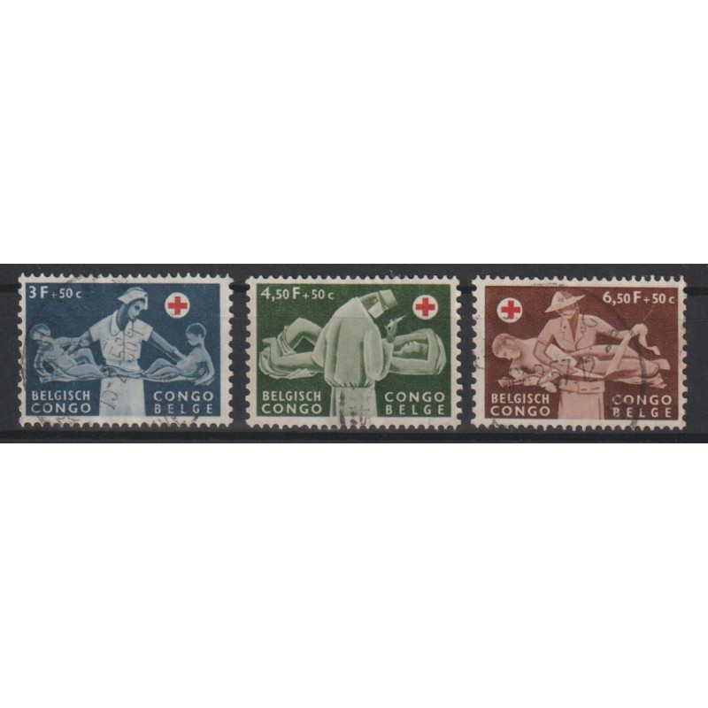 1957 - CONGO - COB 341/3 - SCOTT B40/2