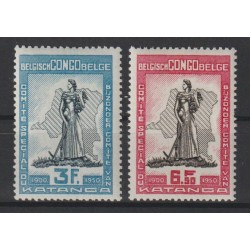 1950 - CONGO - COB 298/9* -...