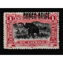 1909 - Congo - COB 36L* - SCOTT 37a - Handstamped - MH