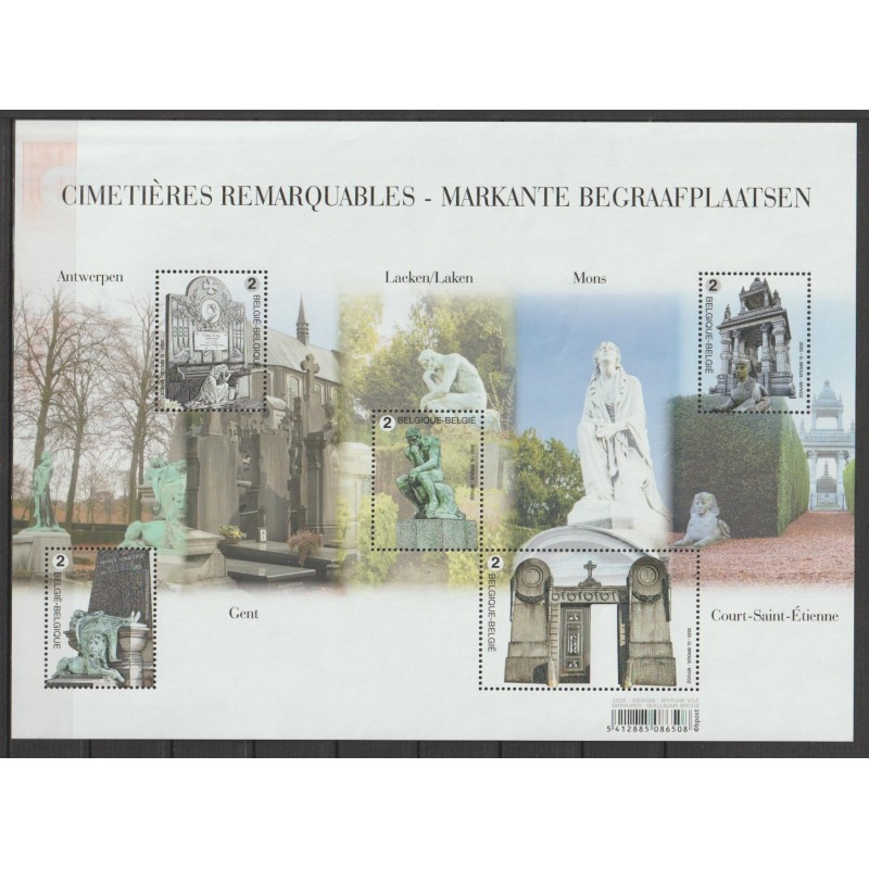 2020 - COB BL294** - Remarkable cemeteries - MNH