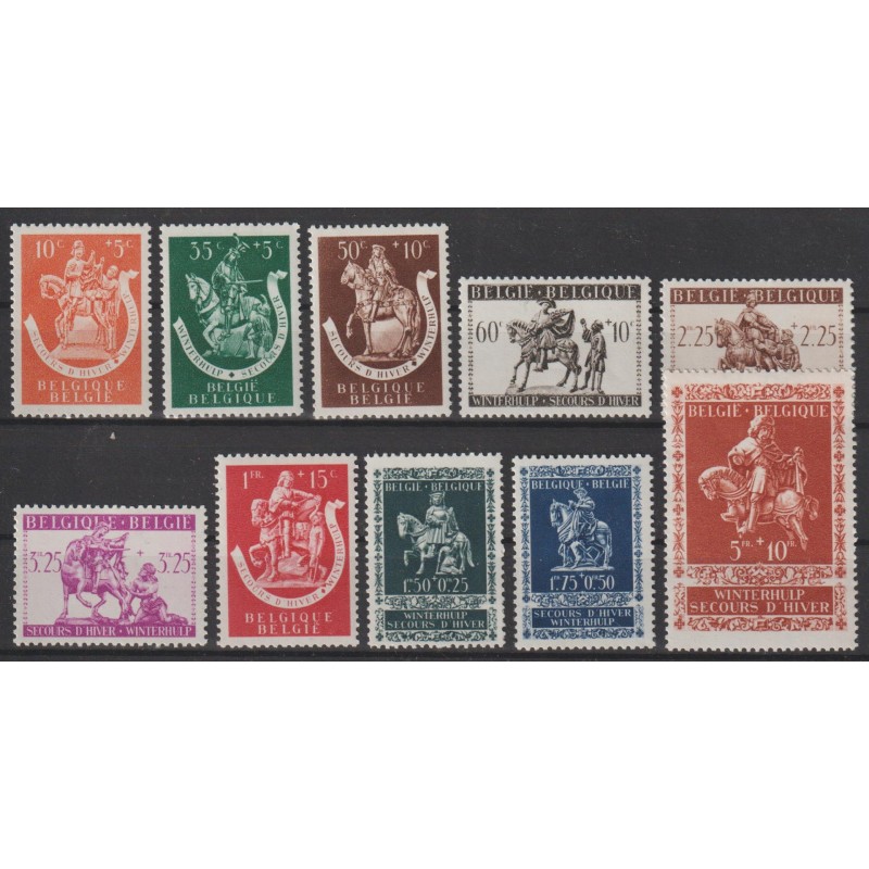 1942 - COB 603/12** - Scott B332/41 - MNH