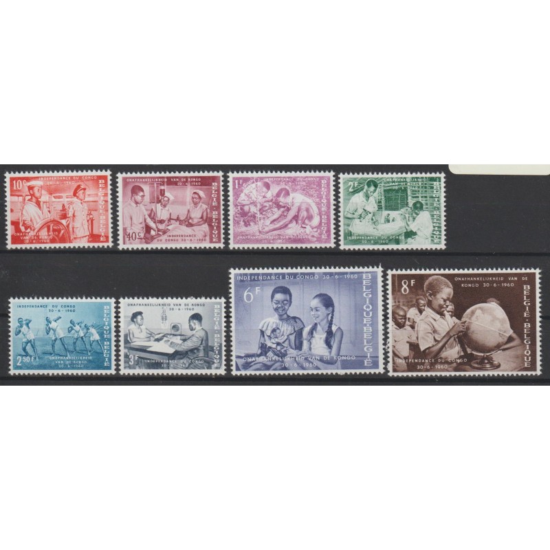 1960 - COB 1139/46** - Scott 545/52 - MNH