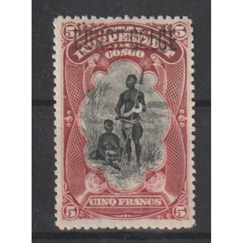 1909 - Congo - COB 38L** - SCOTT 39a - Handstamped - MNH